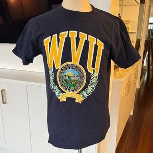 Vintage WVU Navy Blue Graphic T-Shirt